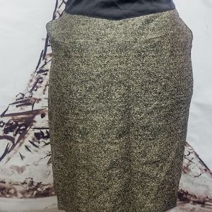 Forever21 Gold Sparkle Skirt w/pockets